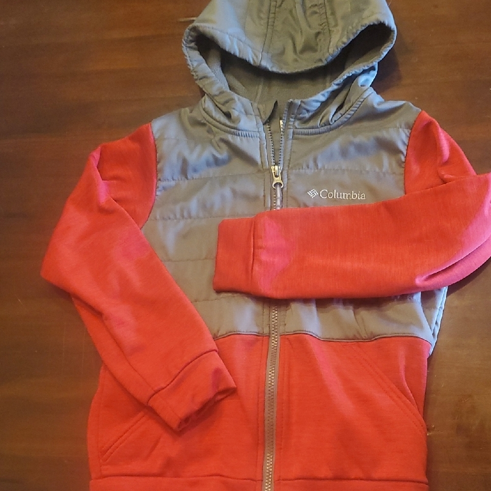 Columbia Kids Red and Gray Hoodie